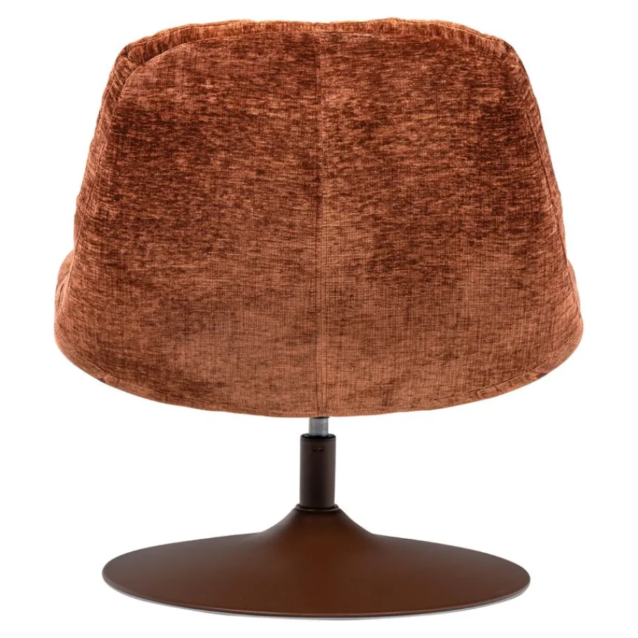 Fauteuils<WOOOD Draaifauteuil Elvi Roestbruin