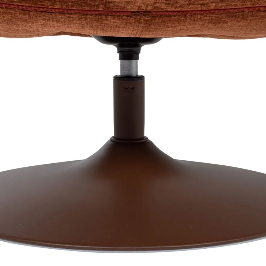 Fauteuils<WOOOD Draaifauteuil Elvi Roestbruin
