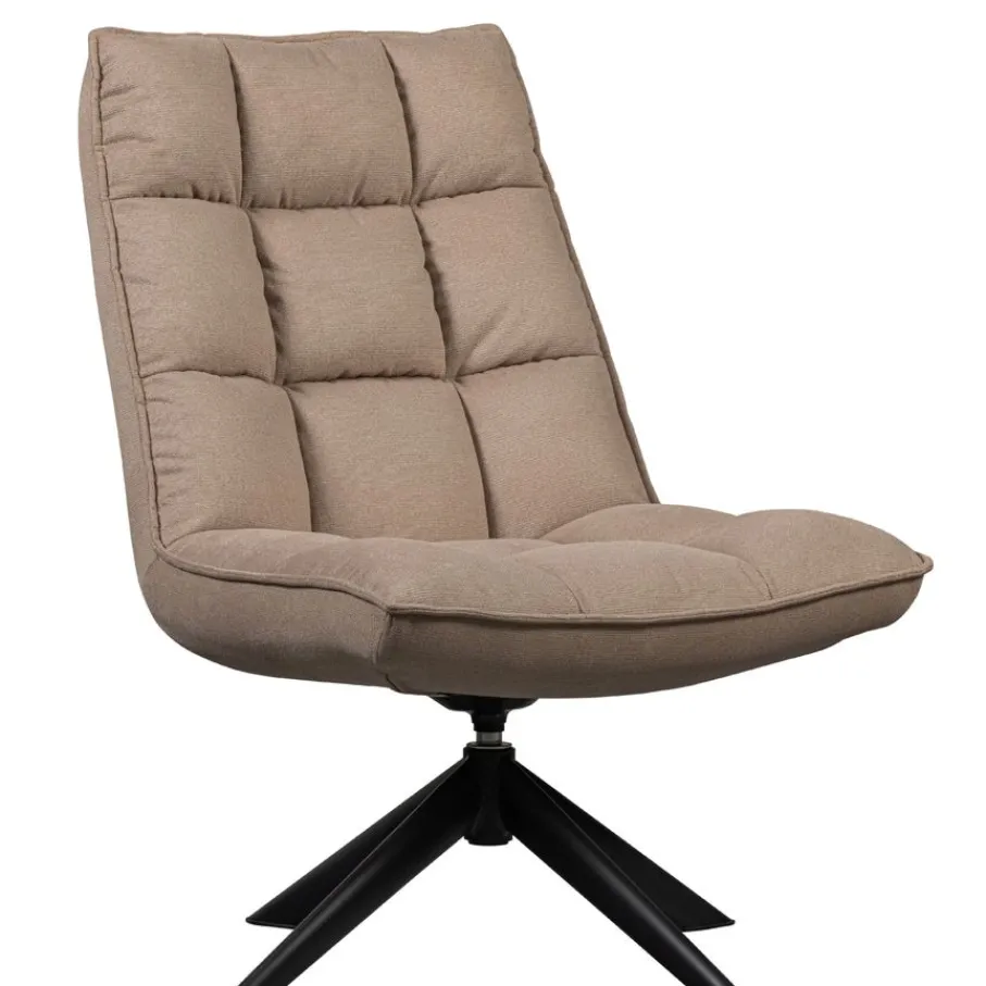 Fauteuils<WOOOD Draaifauteuil Jouke Beige
