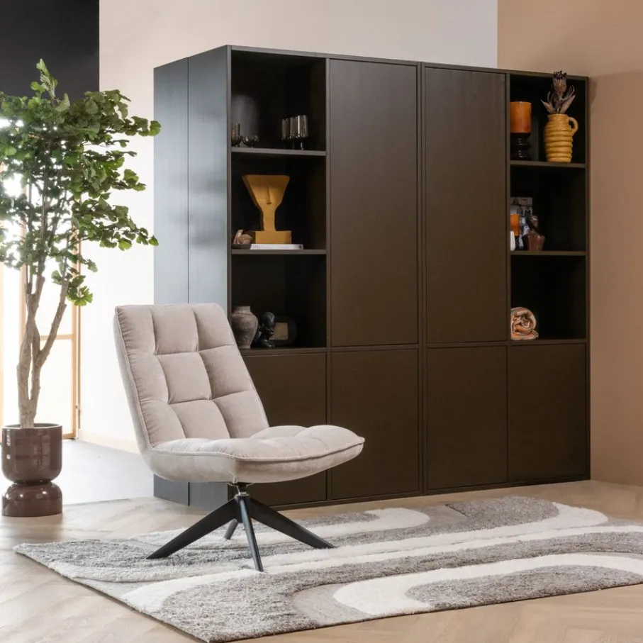 Fauteuils<WOOOD Draaifauteuil Jouke Naturel