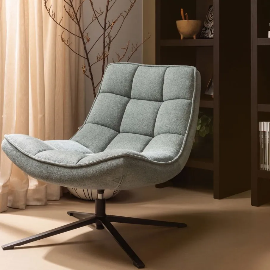 Fauteuils<WOOOD Draaifauteuil Maudi Blauw