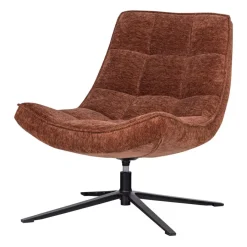 Fauteuils<WOOOD Draaifauteuil Maudi Roestbruin