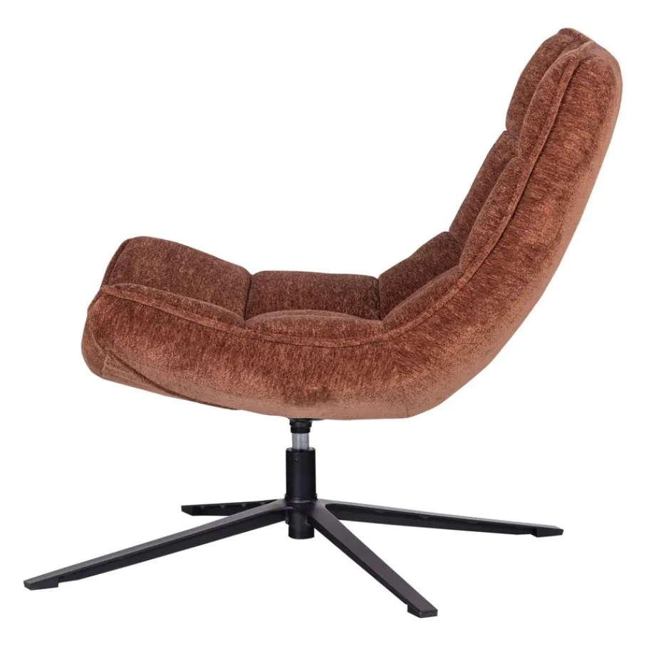 Fauteuils<WOOOD Draaifauteuil Maudi Roestbruin