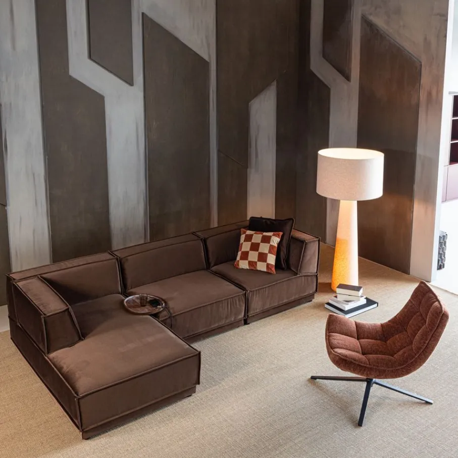 Fauteuils<WOOOD Draaifauteuil Maudi Roestbruin