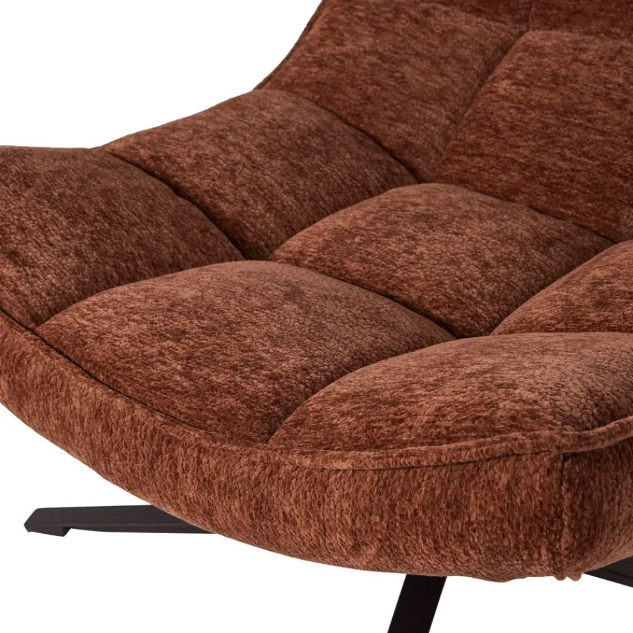 Fauteuils<WOOOD Draaifauteuil Maudi Roestbruin