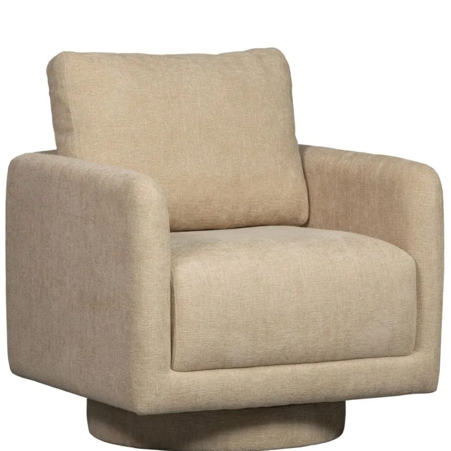 Fauteuils<WOOOD Draaifauteuil Oscar Beige