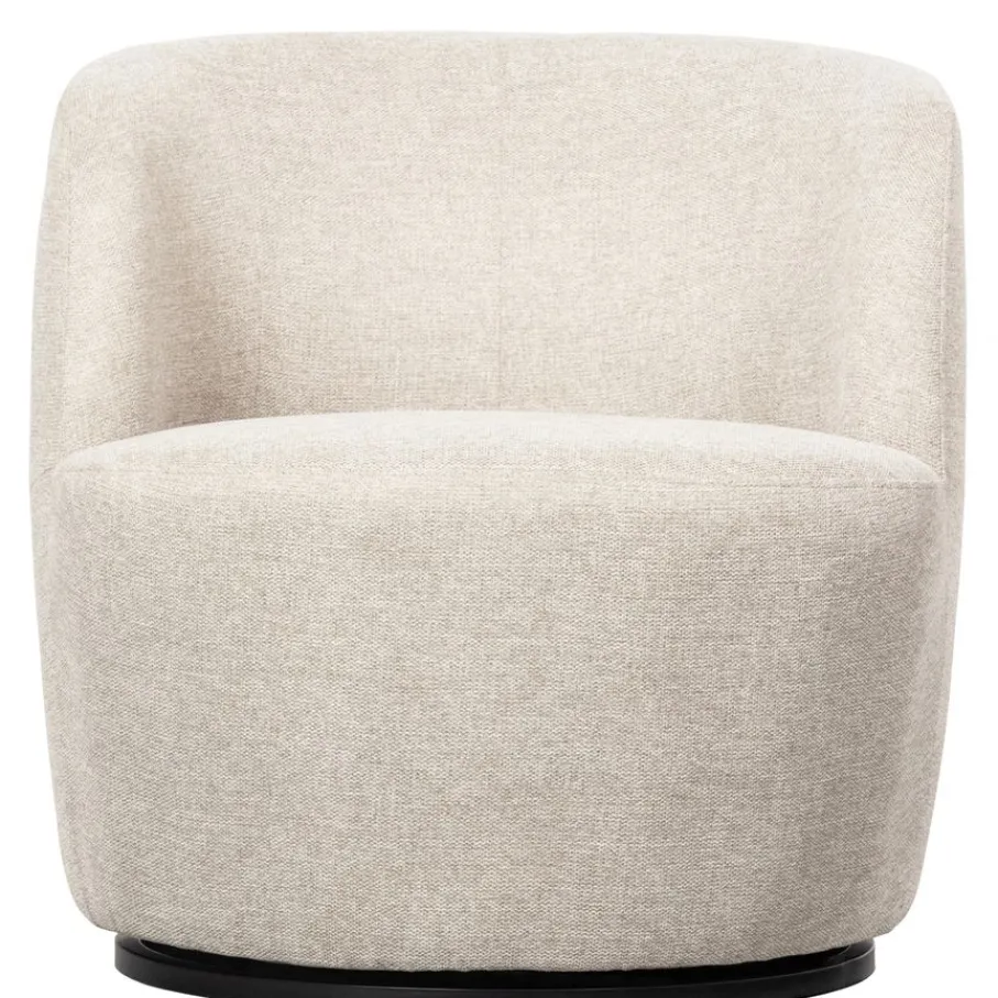 Fauteuils<WOOOD Draaifauteuil Serra Crème