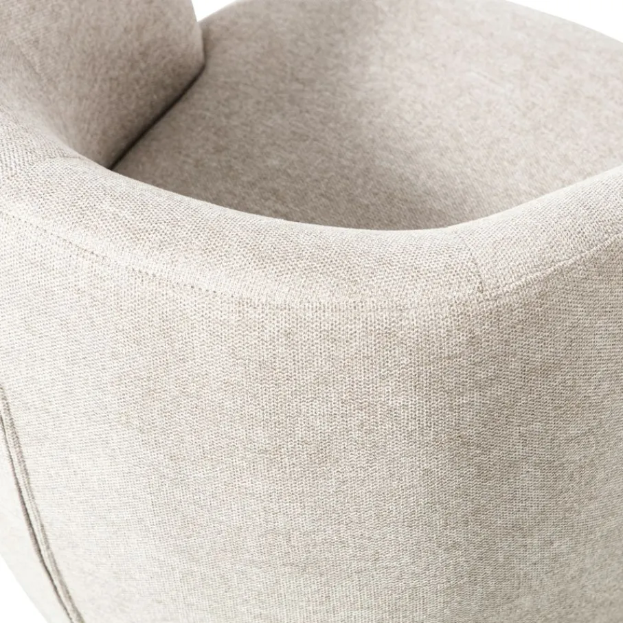 Fauteuils<WOOOD Draaifauteuil Serra Crème