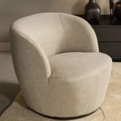 Fauteuils<WOOOD Draaifauteuil Serra Zand