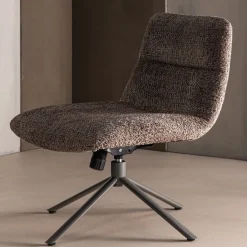 Fauteuils<WOOOD Draaifauteuil Soren Bruin