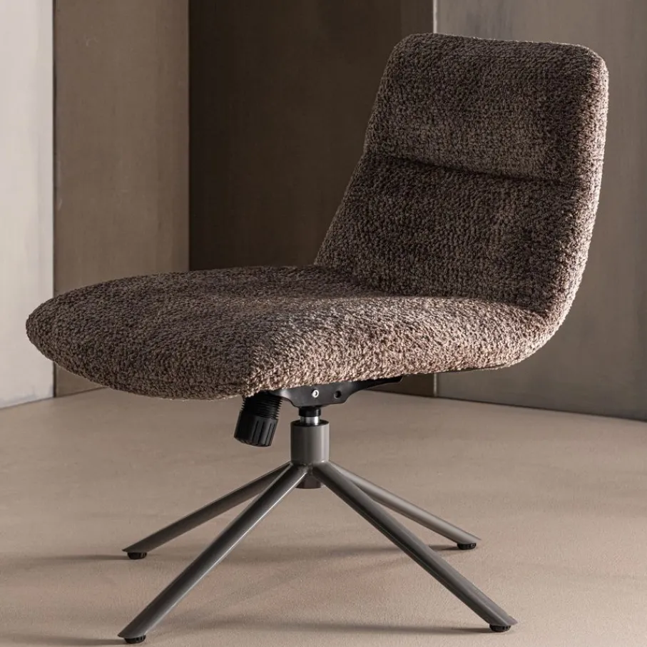 Fauteuils<WOOOD Draaifauteuil Soren Bruin