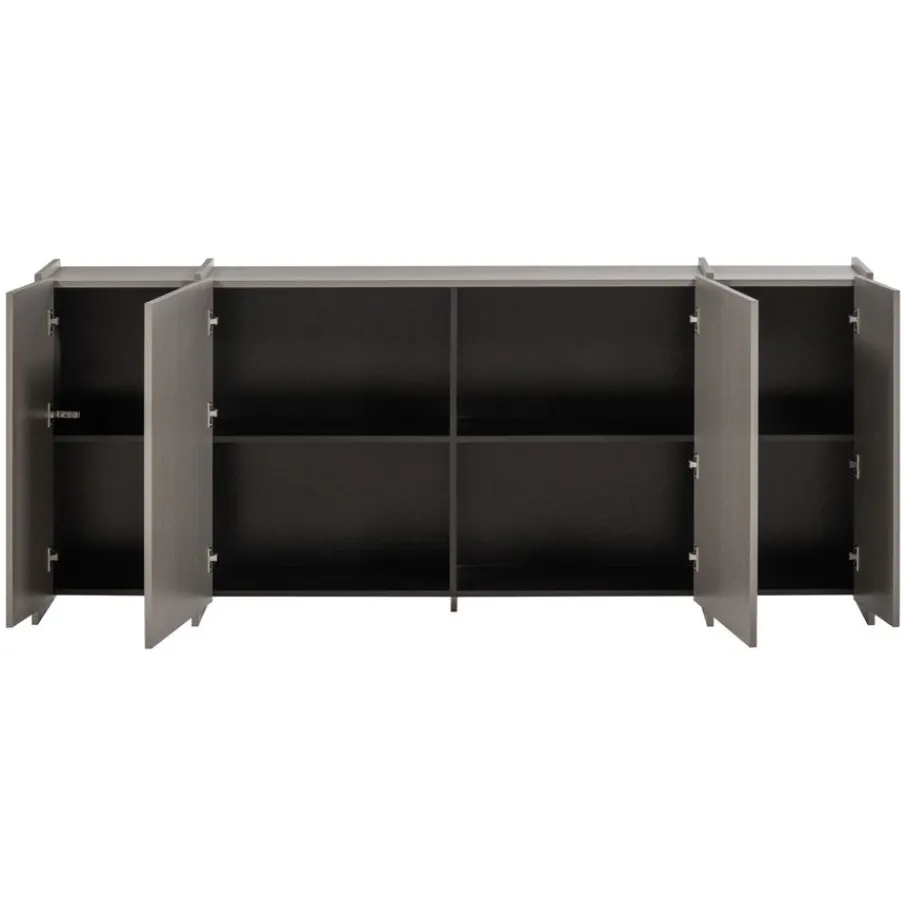 Dressoirs<WOOOD Dressoir Brock Warmgrijs - 200x85x44 cm