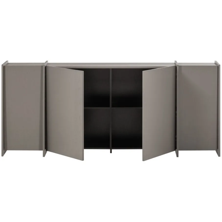 Dressoirs<WOOOD Dressoir Brock Warmgrijs - 200x85x44 cm