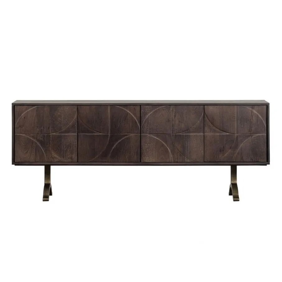 Dressoirs<WOOOD Dressoir Draw Bruin - 180x70x40 cm