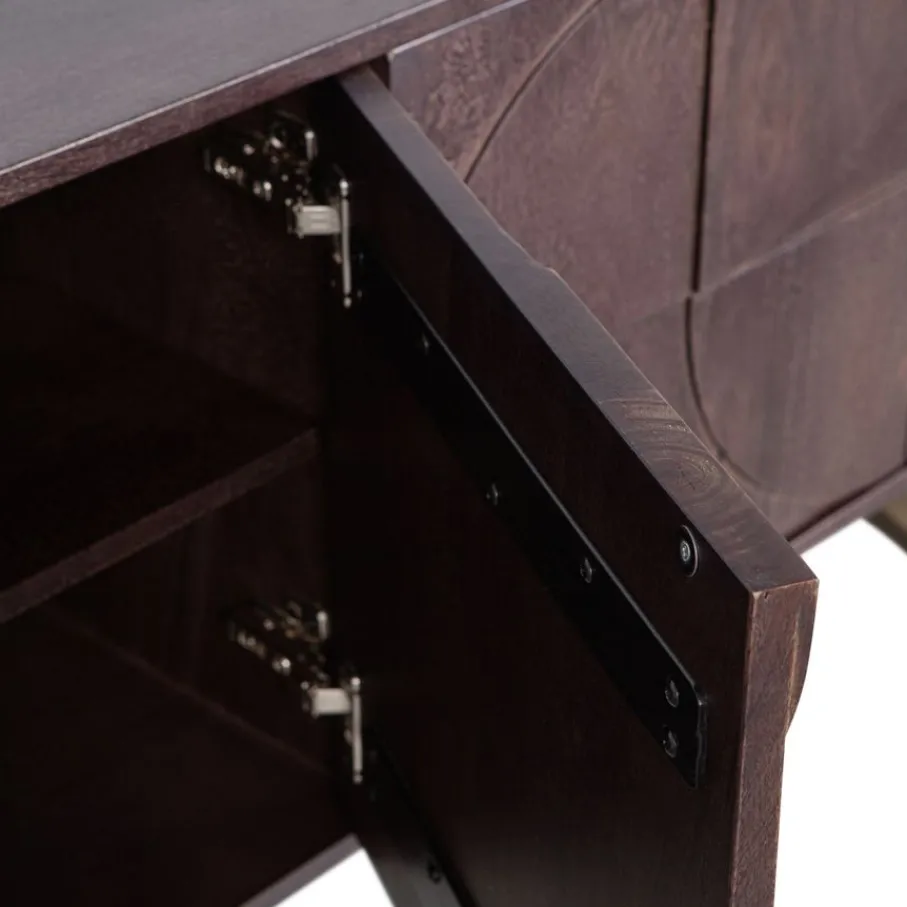 Dressoirs<WOOOD Dressoir Draw Bruin - 180x70x40 cm