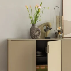 Dressoirs<WOOOD Dressoir Gunnar Mud - 201x85x44 cm