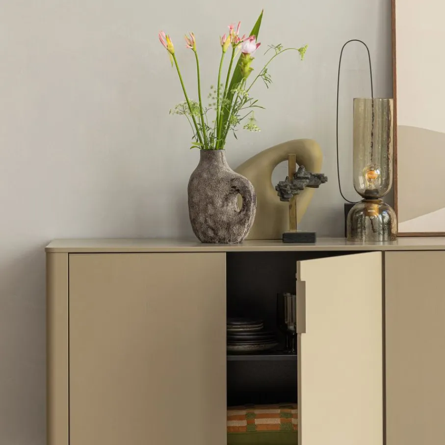 Dressoirs<WOOOD Dressoir Gunnar Mud - 201x85x44 cm