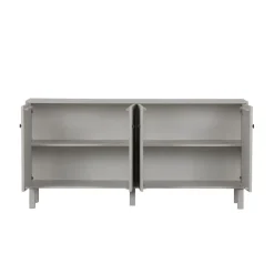 Dressoirs<WOOOD Dressoir Madu Grijs - 160x78x46 cm
