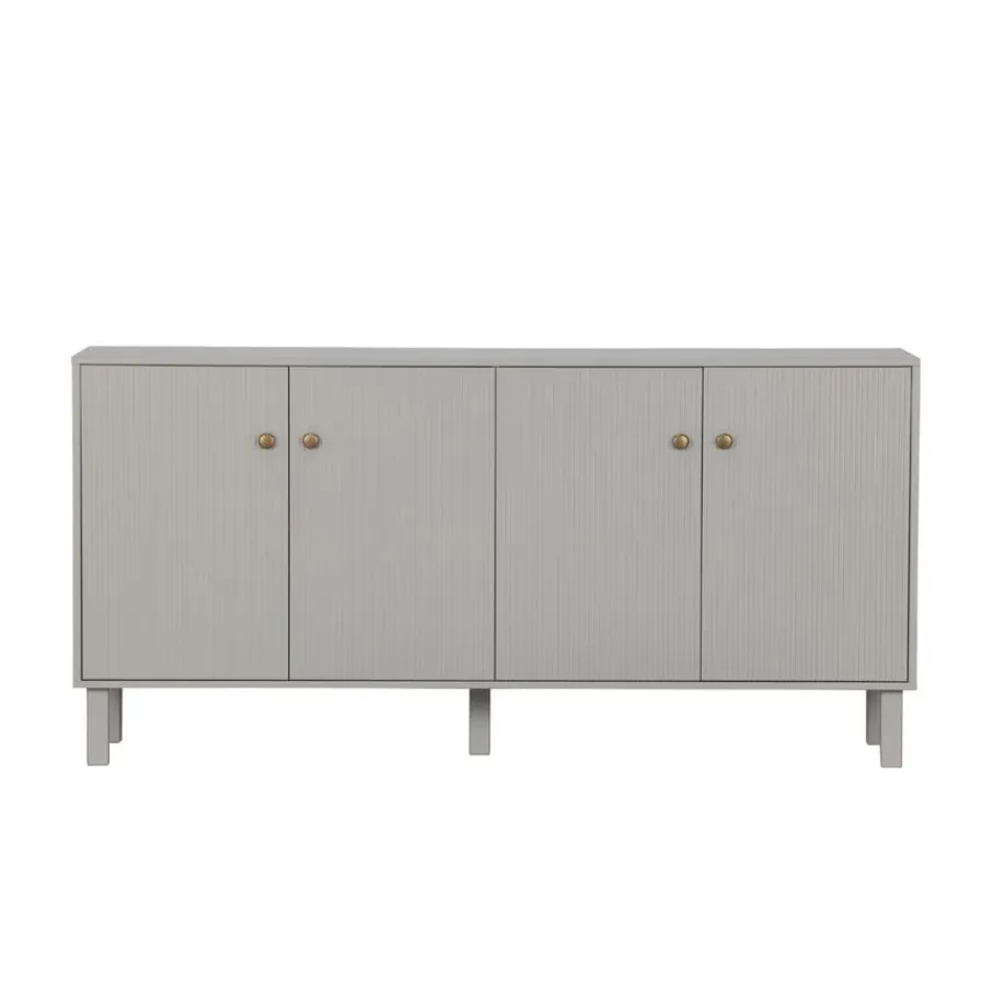 Dressoirs<WOOOD Dressoir Madu Grijs - 160x78x46 cm