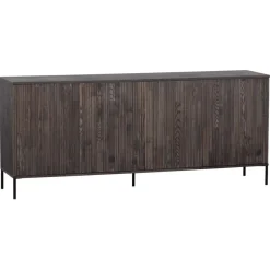 Dressoirs<WOOOD Dressoir New Gravure Bruin - 200x85x46 cm