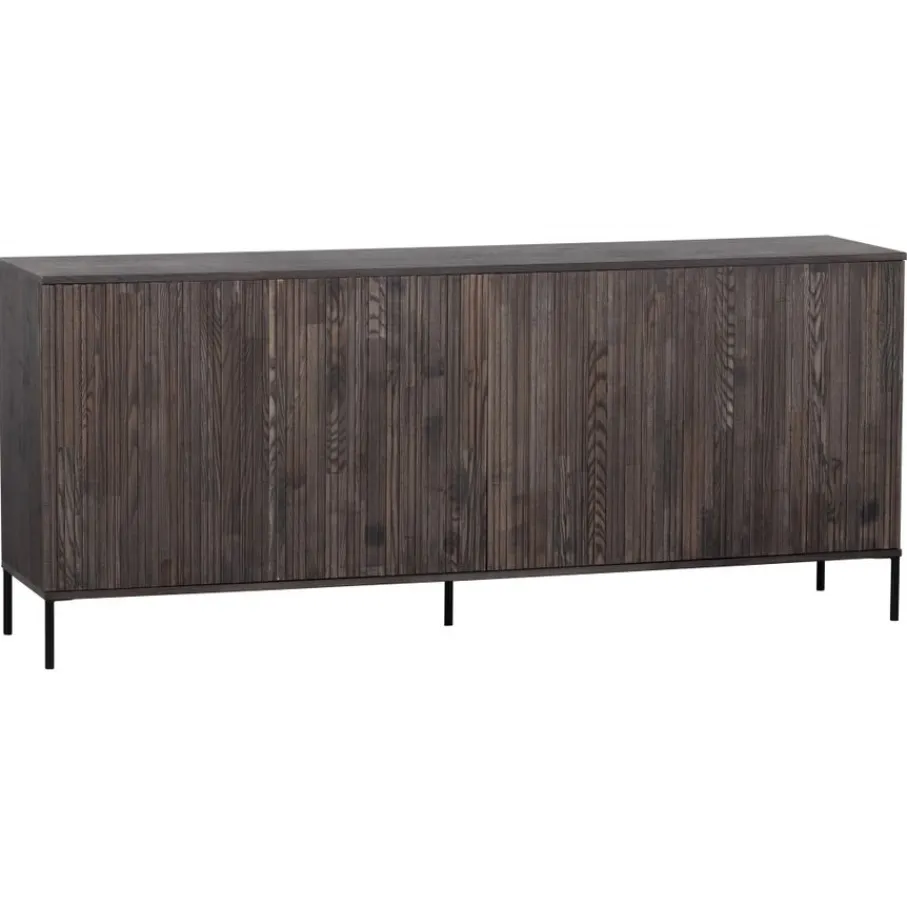 Dressoirs<WOOOD Dressoir New Gravure Bruin - 200x85x46 cm