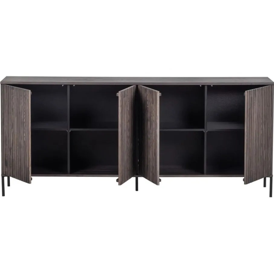 Dressoirs<WOOOD Dressoir New Gravure Bruin - 200x85x46 cm