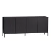 Dressoirs<WOOOD Dressoir New Gravure Zwart - 200x85x46 cm