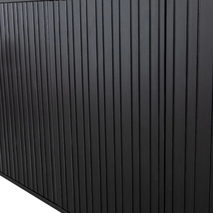 Dressoirs<WOOOD Dressoir New Gravure Zwart - 200x85x46 cm