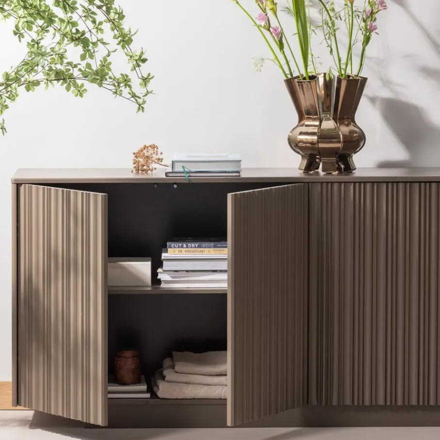 Dressoirs<WOOOD Dressoir Nova Truffel - 200x85x40 cm