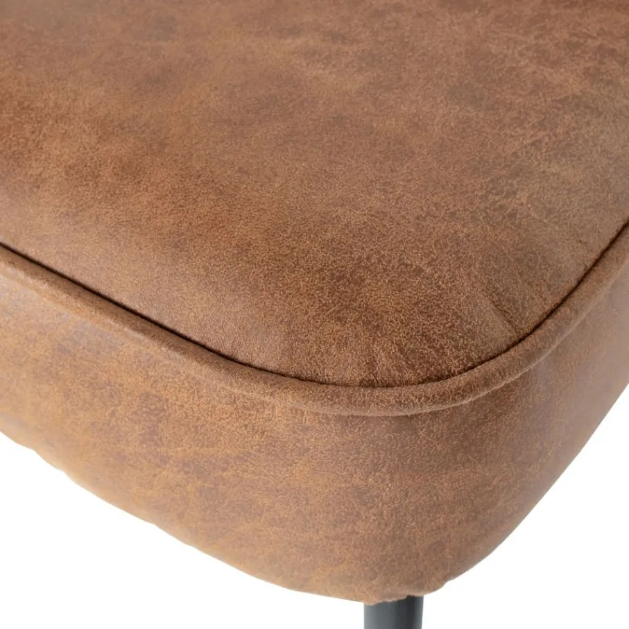 Eetkamerbanken<WOOOD Eetkamerbank Vogue Cognac - 120 cm