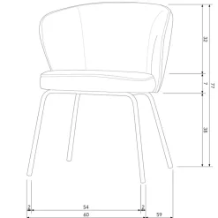 Eetkamerstoelen<WOOOD Eetkamerstoel Admit Naturel