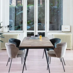 Eetkamerstoelen<WOOOD Eetkamerstoel Admit Taupe