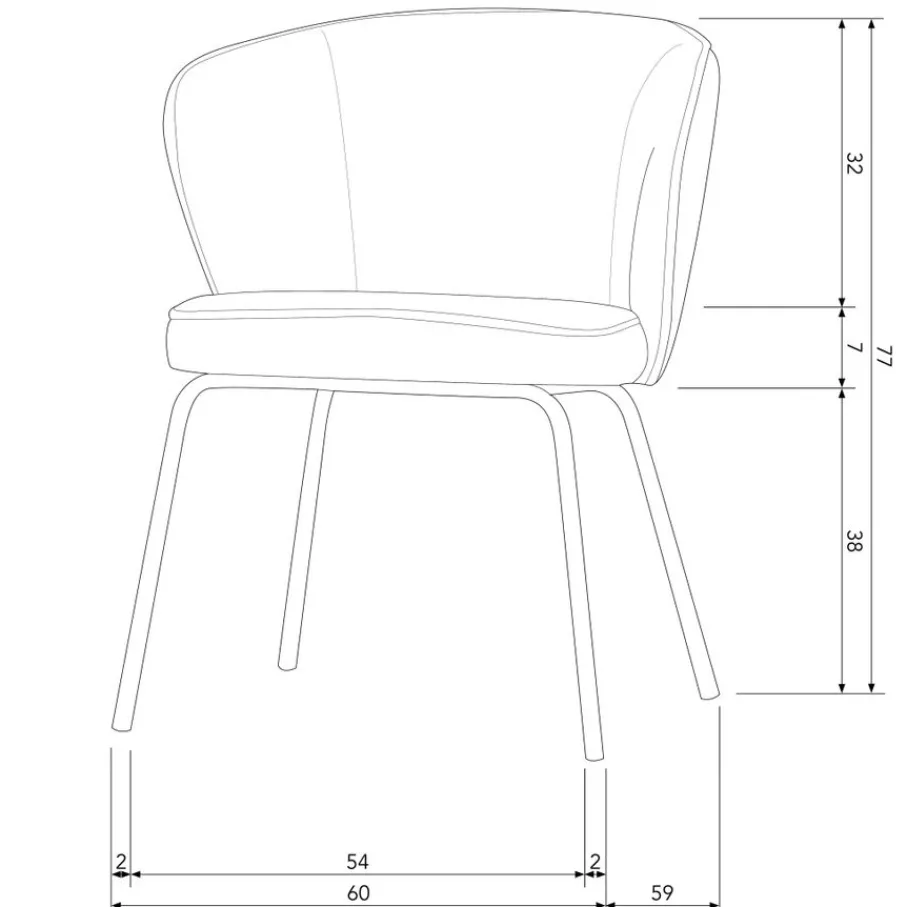 Eetkamerstoelen<WOOOD Eetkamerstoel Admit Taupe