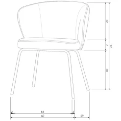 Eetkamerstoelen<WOOOD Eetkamerstoel Admit Wit