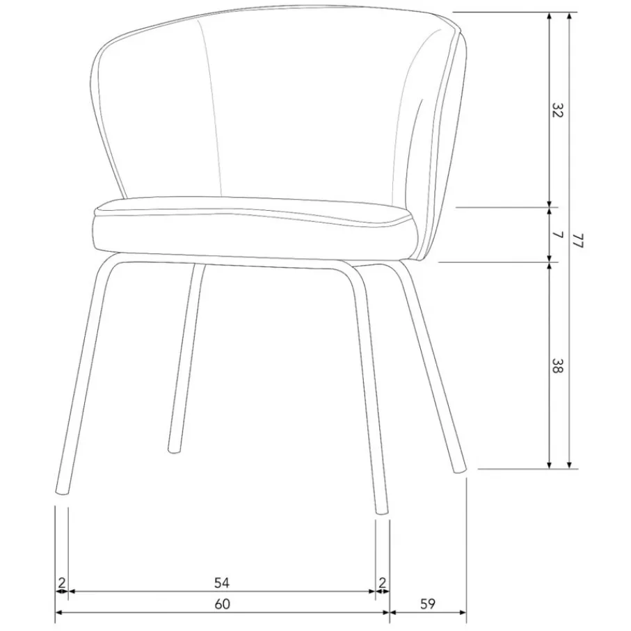 Eetkamerstoelen<WOOOD Eetkamerstoel Admit Wit