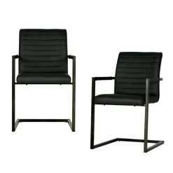 Eetkamerstoelen<WOOOD Eetkamerstoel Bas Antraciet