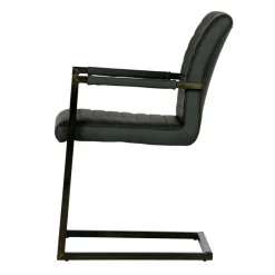 Eetkamerstoelen<WOOOD Eetkamerstoel Bas Antraciet