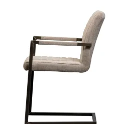 Eetkamerstoelen<WOOOD Eetkamerstoel Bas Zand