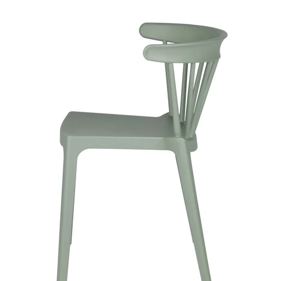 Eetkamerstoelen<WOOOD Eetkamerstoel Bliss Groen