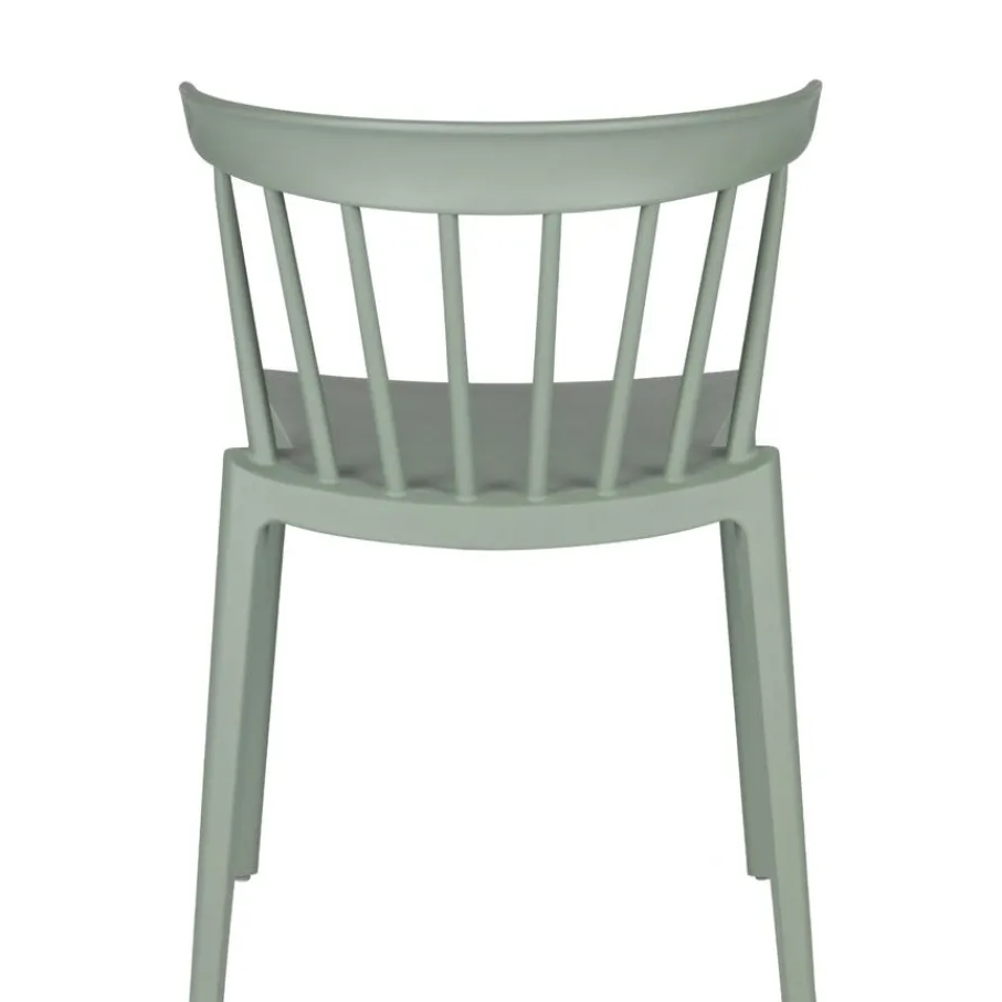 Eetkamerstoelen<WOOOD Eetkamerstoel Bliss Groen