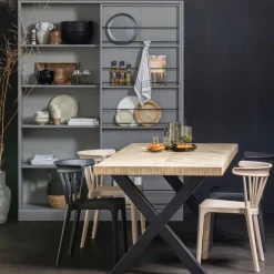 Eetkamerstoelen<WOOOD Eetkamerstoel Bliss Zwart