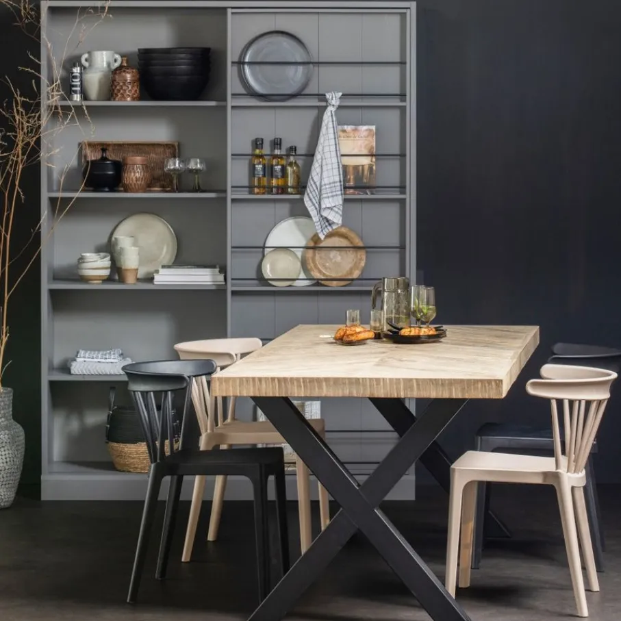 Eetkamerstoelen<WOOOD Eetkamerstoel Bliss Zwart