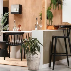 Eetkamerstoelen<WOOOD Eetkamerstoel Bliss Zwart