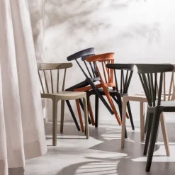 Eetkamerstoelen<WOOOD Eetkamerstoel Bliss Zwart
