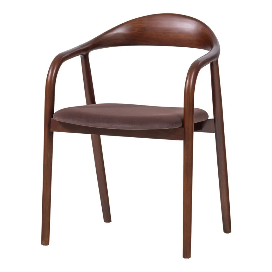 Eetkamerstoelen<WOOOD Eetkamerstoel Bran Bruin