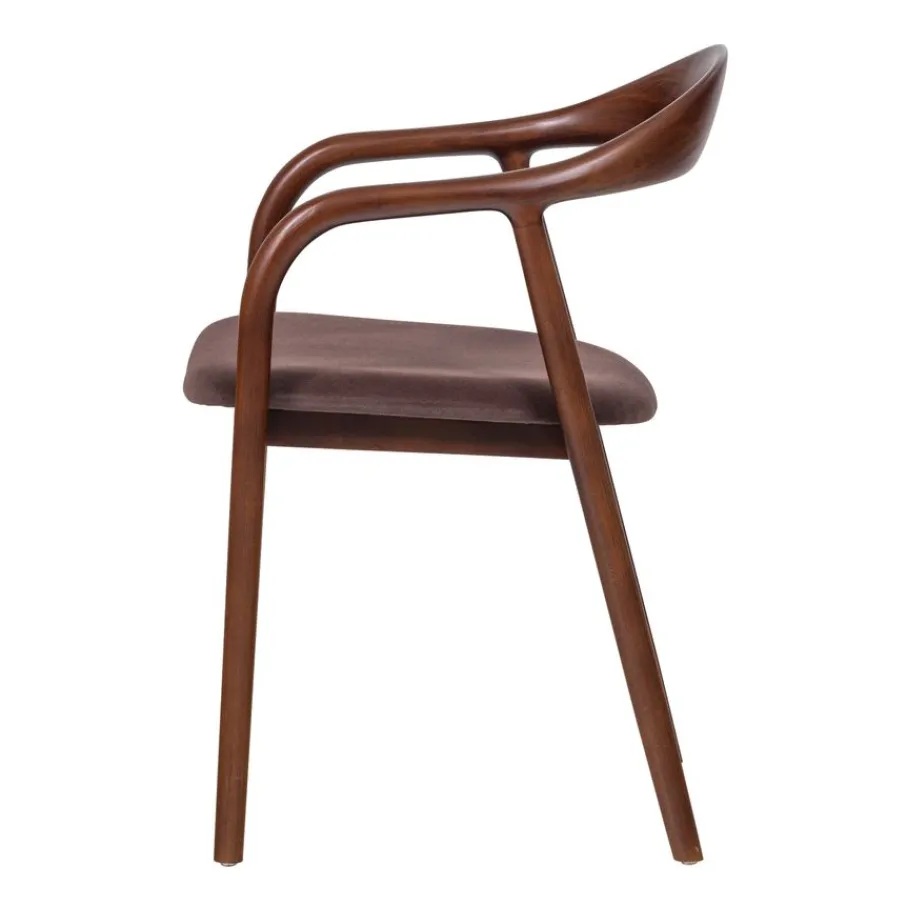 Eetkamerstoelen<WOOOD Eetkamerstoel Bran Bruin