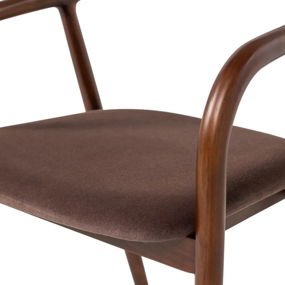 Eetkamerstoelen<WOOOD Eetkamerstoel Bran Bruin