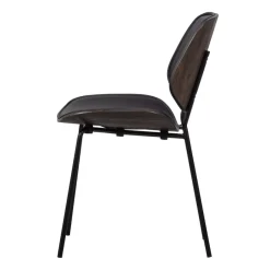 Eetkamerstoelen<WOOOD Eetkamerstoel Close Zwart