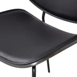 Eetkamerstoelen<WOOOD Eetkamerstoel Close Zwart