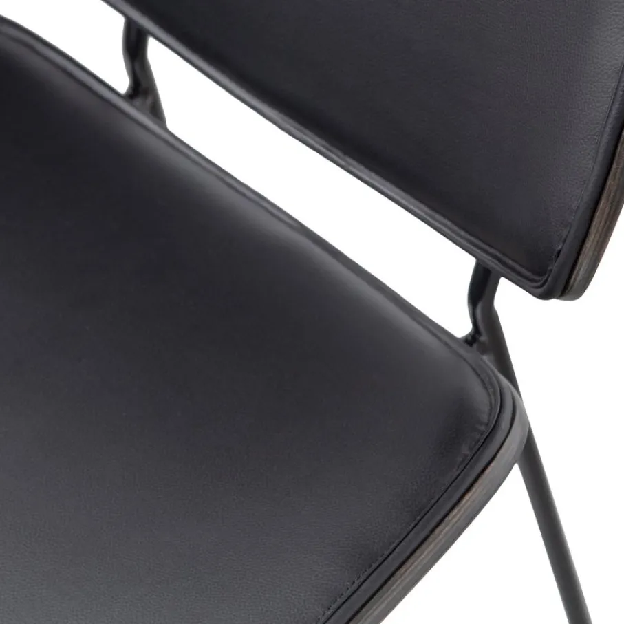Eetkamerstoelen<WOOOD Eetkamerstoel Close Zwart